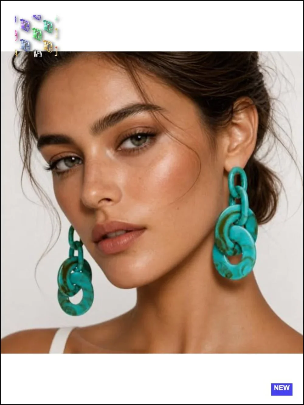 Lightweight Acrylic Drop Earrings, Geometric Statement Fashion Jewelry